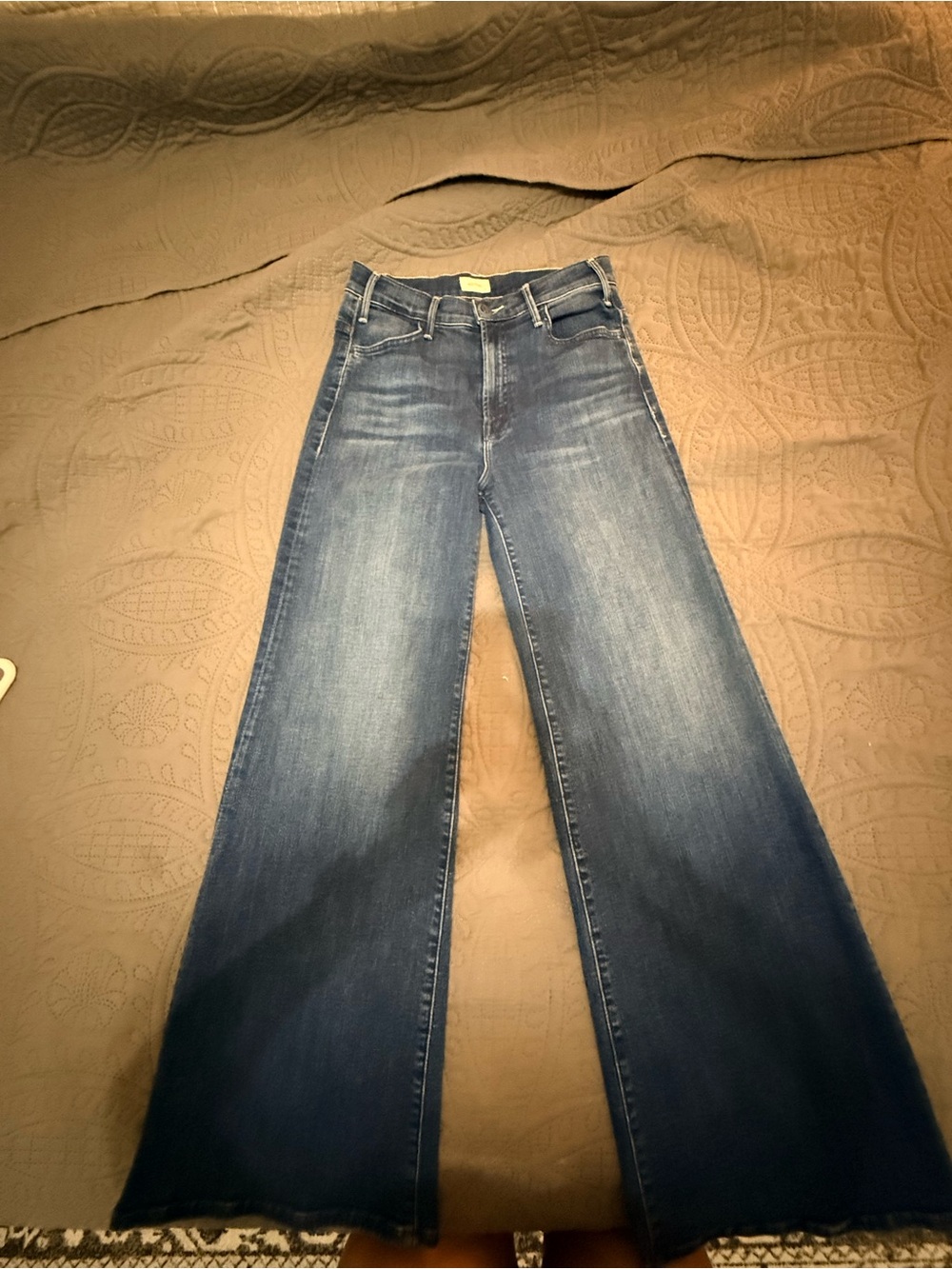 MOTHER Petites Lil’ Mother Lil’ Hustler Roller Skimp Jeans Heirloom Blue Size 29